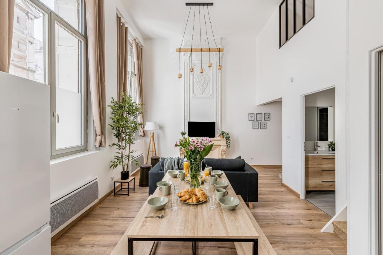 Charmant & Spacieux Appartement En Coeur De Ville Saint-Etienne  Esterno foto